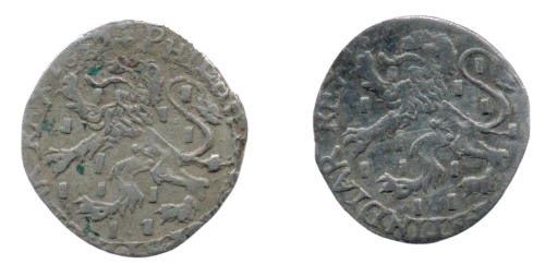 Carolus au lion vatiété à légende "flamande"